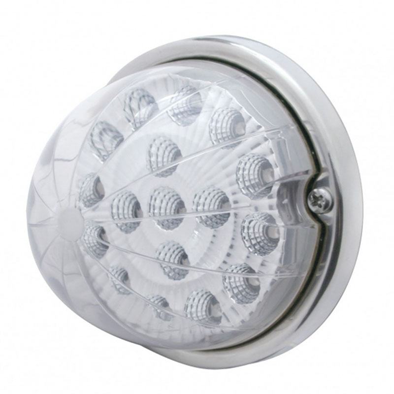 Led Clear Lens 17 LED Watermelon Clear Reflector Flush Mount Kit With Low Profile ...