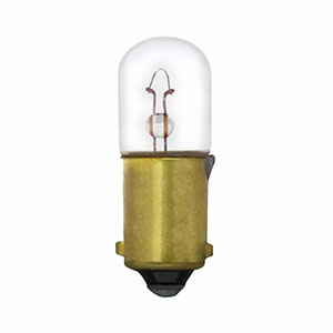 12V 2 Candle-Power BA9s 1893 Bulb, 1893