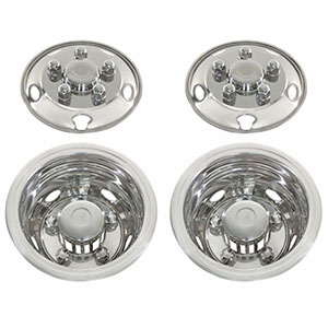 Stainless Toyota Coaster 16" Wheel Cover Set, 20102