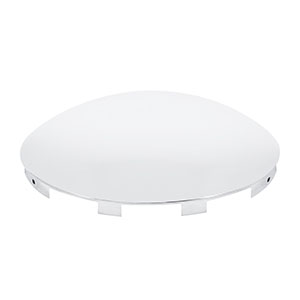 Universal Stainless Steel Dome Front Hubcap - 7/16