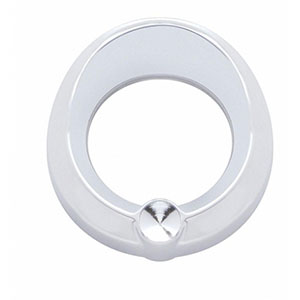Universal Small Gauge Bezel With Visor - Indented, 20814