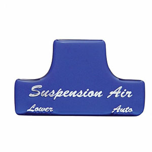 "Suspension Air" Switch Guard Sticker Only - Blue (Bulk), 21026-1B