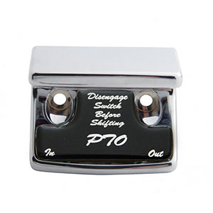 "PTO" Switch Guard With Black Sticker, 21072
