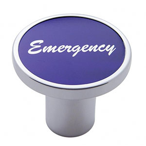 "Emergency" Air Valve Knob - Purple Aluminum Sticker, 23028