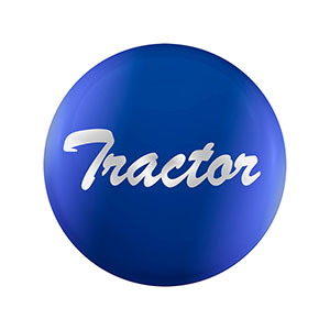 "Tractor" Glossy Air Valve Knob Candy Color Sticker - Indigo Blue , 23222-1B