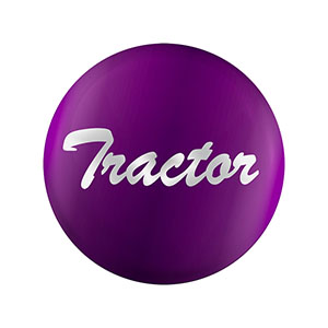 "Tractor" Glossy Air Valve Knob Candy Color Sticker -Candy Purple, 23222-1P