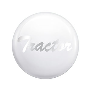"Tractor" Glossy Air Valve Knob Candy Color Sticker-Pearl White, 23222-1W