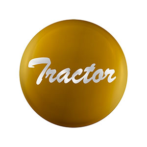 "Tractor" Glossy Air Valve Knob Candy Color Sticker -Electric Yellow, 23222-1Y
