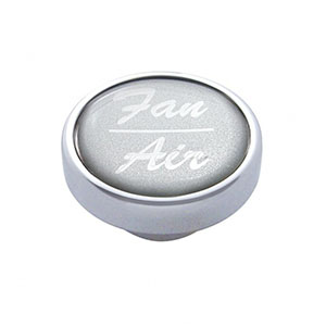 "Fan/Air" Dash Knob - Silver Glossy Sticker, 23254