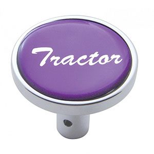 "Tractor" Long Air Valve Knob - Purple Glossy Sticker, 23337