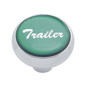 "Trailer" Deluxe Air Valve Knob - Green Glossy Sticker, 23408