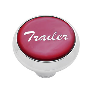"Trailer" Deluxe Air Valve Knob - Red Glossy Sticker, 23410