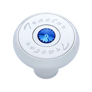 "Tractor" Deluxe Air Valve Knob - Blue Crystal, 23511