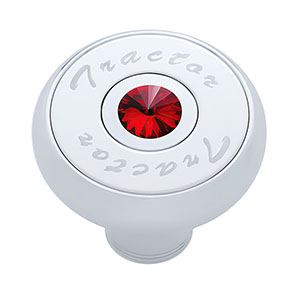 "Tractor" Deluxe Air Valve Knob - Red Crystal, 23515