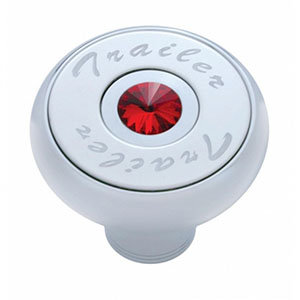 "Trailer" Deluxe Air Valve Knob - Red Crystal, 23521