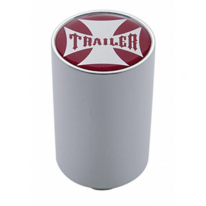 "Trailer" 3" Air Valve Knob - Red Maltese Cross Sticker, 23722