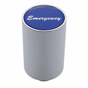 "Emergency" 3" Air Valve Knob - Blue Glossy Sticker, 23737
