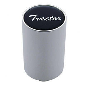 "Tractor" 3" Air Valve Knob - Black Aluminum Sticker, 23742