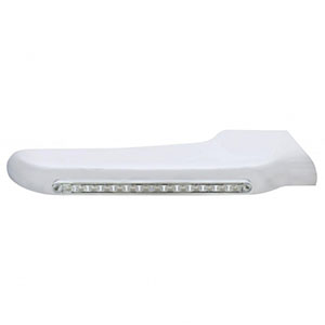 14 Amber LED Front Fender Cover For Peterbilt 388 (2008-2015) & 389 (2008-2023)-Clear Lens - Passenger, 32563
