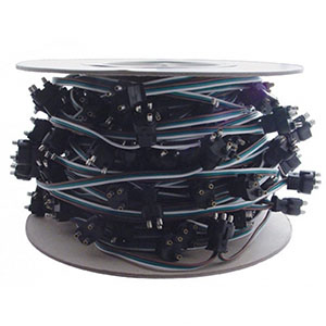 100 Count 3-Prong Male Bullet Plugs Wire Harness Roll - 12