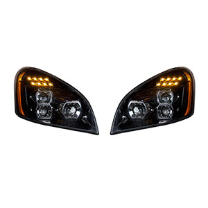 "Blackout" LED Headlight Set For 2008-2017 Freightliner Cascadia (Pair), 35788