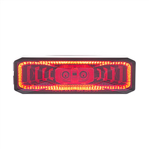 10 LED Rectangular Abyss Light (Clearance/Marker) - Red LED/Red Lens, 36011