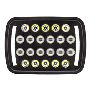 ULTRALIT - 22 High Power LED Rectangular Light With LED Position Light Bars, 36450
