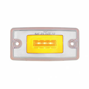 11 LED Cab GloLight For Freightliner Century (1996-2011) And Columbia (2001-2017) - Amber LED/Clear Lens, 36633