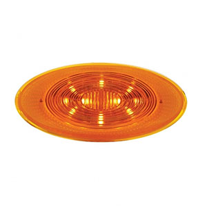 10 LED Fender Parking & Turn Signal Light For Peterbilt 386 (2006-2014) & 387 (2006-2010)-Amber LED/Amber Lens, 36873