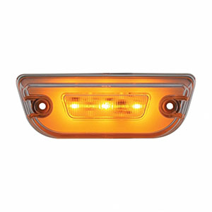 11 LED GloLight Cab Light For Peterbilt 579 & Kenworth T680/T770/T880 - Amber LED/Clear Lens, 36892