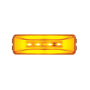 10 LED Rectangular GloLight (Clearance/Marker) - Amber LED/Amber Lens (Bulk), 36992B