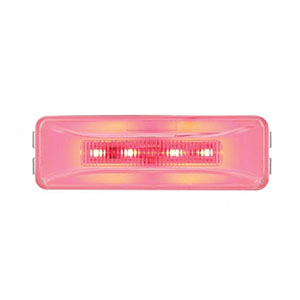 10 LED Rectangular GloLight (Clearance/Marker) - Red LED/Clear Lens, 36995