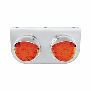 UltraBurst Double Face Watermelon Light – Amber & Red LEDs / Clear Lens