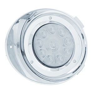 10 LED Freightliner Daytime Running Light Conversion Kit Without Visor (Driver) - Amber LED/Clear Lens, 37405
