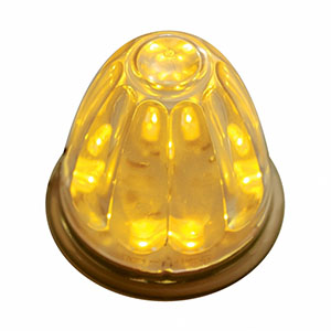 11 LED Watermelon Light - Amber LED/Clear Lens, 38429