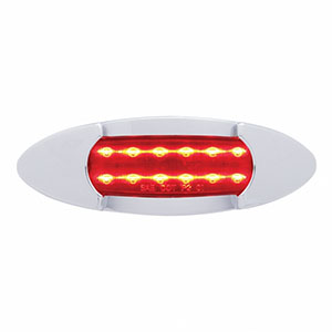 12 LED Maverick Light (Clearance/Marker) - Red LED/Red Lens, 38955