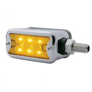 12 ED Dual Function Double Face Light With Bezel - Horizontal Mount - Amber & Red LED/Amber & Red Lens, 39420