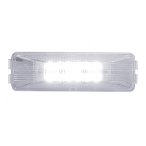 12 LED Rectangular Auxiliary/Utility Light - White LED/Clear Lens (Bulk), 39931B