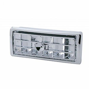 Chrome Plastic A/C Vent With Indent For 2002-2005 Kenworth - Center, 41500