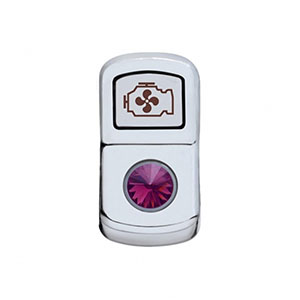 "Engine Fan" Rocker Switch Cover With Purple Crystal, 45086