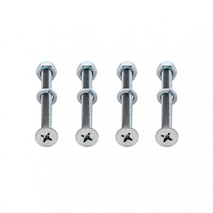 Chrome Floor Stand Mounting Hardware Only (4-Pack), 46113