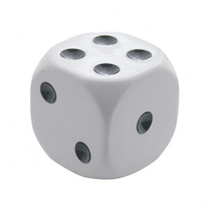 White Dice Gearshift Knob, 70014