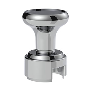 Thread-On Gearshift Knob & Adapter For Eaton Fuller Style 13/15/18 Shifter - Chrome, 70788