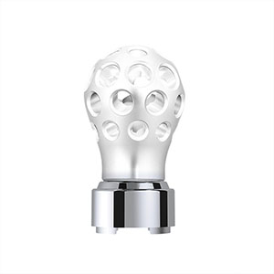Thread-On Annodized Phoenix Style Ball Gearshift Knob With LED 9/10 Speed Adapter-White LED, 71091