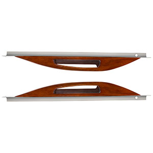 Wood Armrest With SS Window Sill Mounting Plate For 2003-2005 Peterbilt, 88070