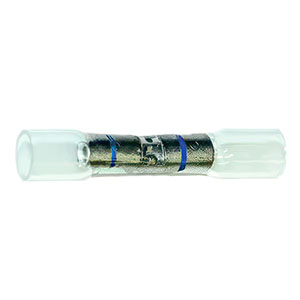 12-10 AWG CS Window Heat Shrink Butt Connector - Clear w/ Yellow Stripe (10-Pack), 98142