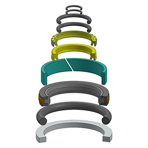 Komatsu Hydraulic Seal Kit, 707-98-15650